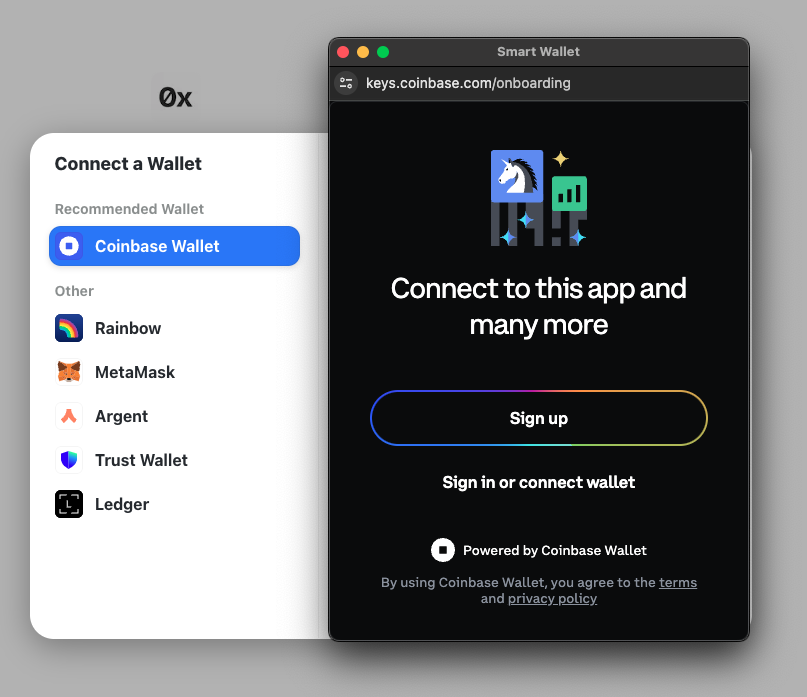 Coinbase Smart Wallet integration